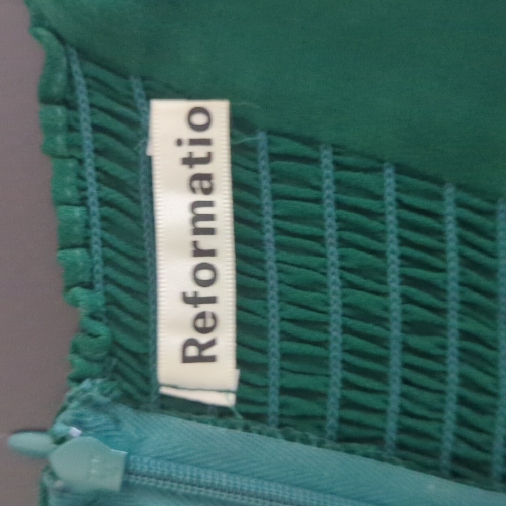 Reformation Twilight Dress in Green - Picture 9 of 10
